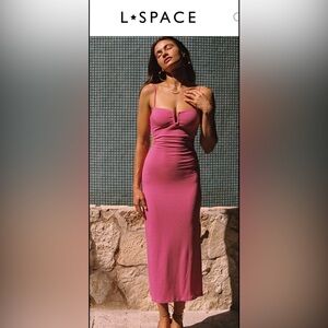 L-Space: Cameron Dress in Bubblegum pink